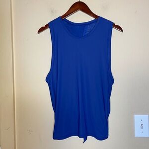 Blue Sleeveless Tank Top